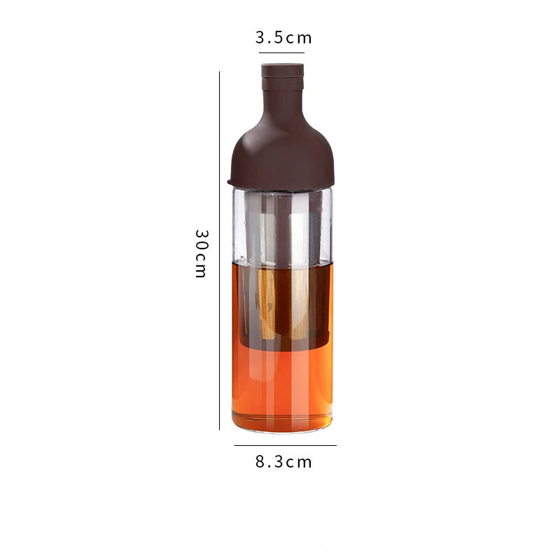 1L Glass Cold Brew Coffee Maker Coffee Filter Juice Tea Teapot Kettle Coffeepots For Home
