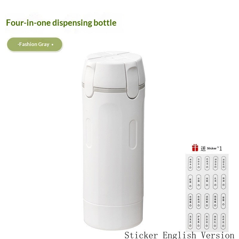 4 In 1 Travel Dispenser Portable Bottles Leakproof Travel Container For Perfume Shampoo Conditioner Lotion