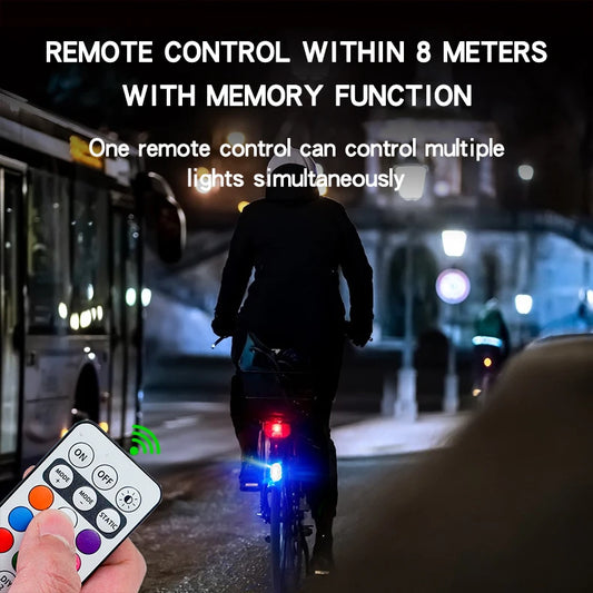 Warning Decoration light Atmospher Lamp Wireless LED Lights 8 Colors for Motorcycle Car Aircraft Bike