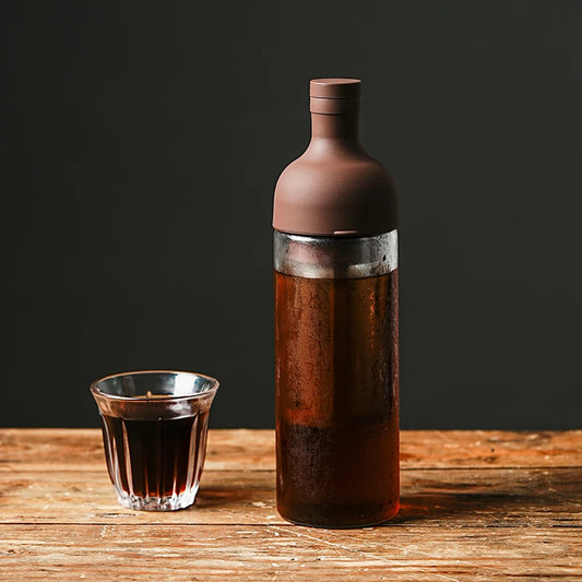 1L Glass Cold Brew Coffee Maker Coffee Filter Juice Tea Teapot Kettle Coffeepots For Home